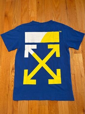 Off-White Royal Blue Logo Tshirt